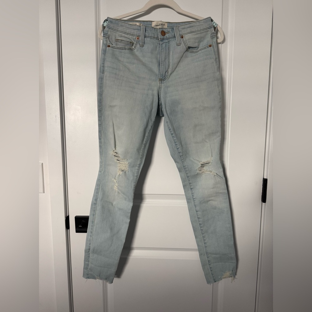 high rise skinny jeans